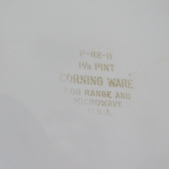 Set of 2 - Corning Ware Blue Cornflower Handled Sauce Pans P- 82- B, 1-1/2 Pint - Picture 5 of 6